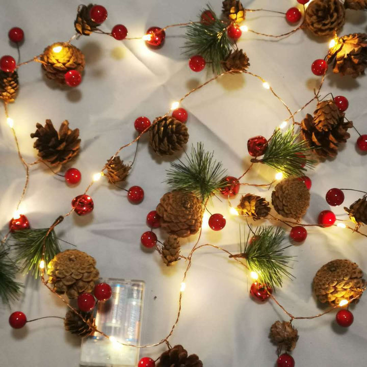 Decorative Pine Cone String Lights Stornfield