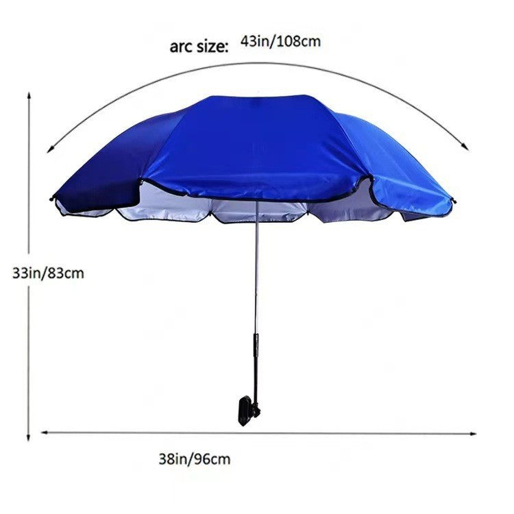 Women's Adjustable Beach Sunshade Umbrella with Ground Anchor Stornfield