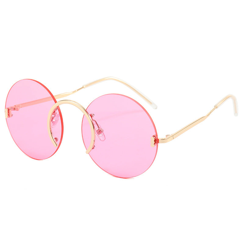 Women's fashionable round sunglasses with innovative metal frame Stornfield