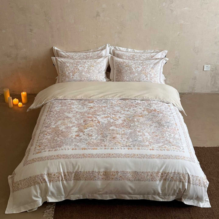 Elegant cotton satin bedding set