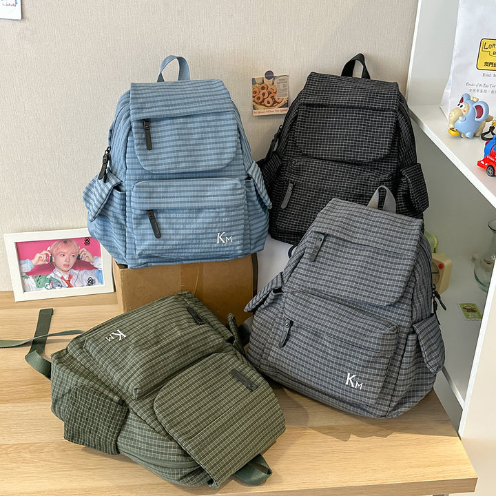 Versatile Grid-Patterned Backpack Stornfield