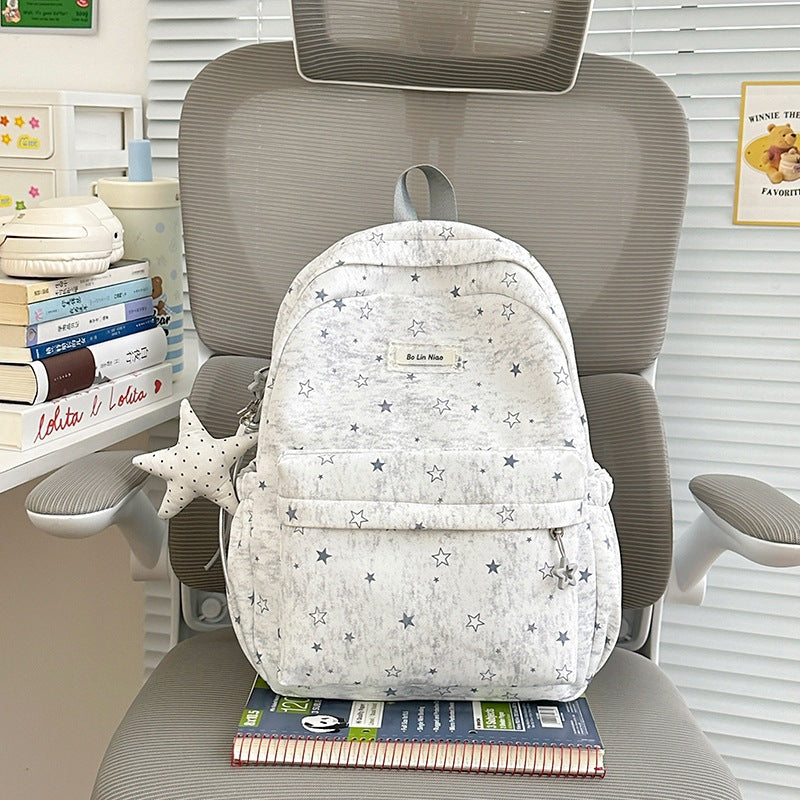 Star-Embellished Casual Backpack Stornfield 1791205930