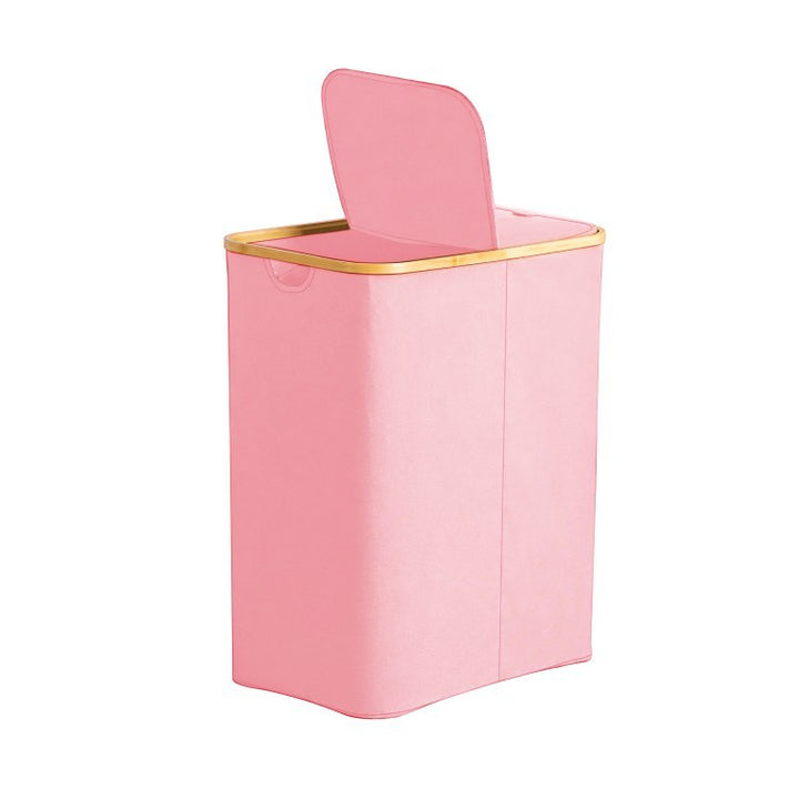 High-quality laundry basket with lid and handle Stornfield