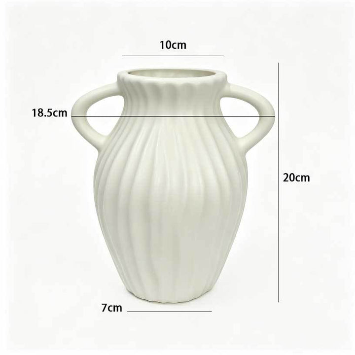 Textured Ribbed Decorative Vase Stornfeild