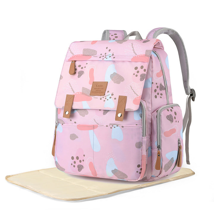 Versatile Floral Print Backpack Stornfield