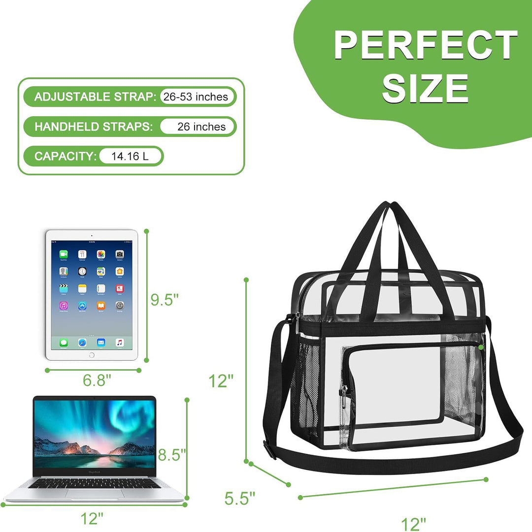 Transparent and Spacious Tote Bag Stornfield