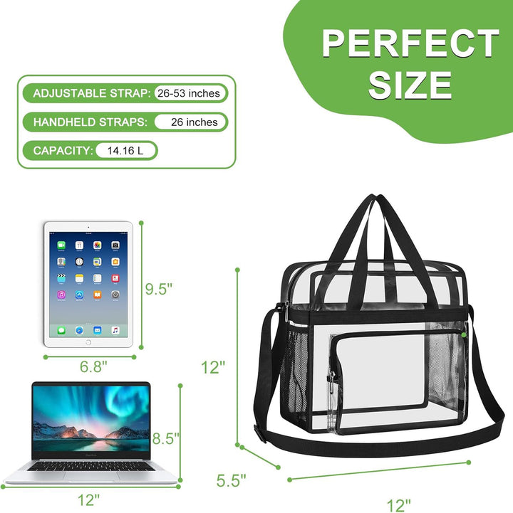 Transparent and Spacious Tote Bag Stornfield