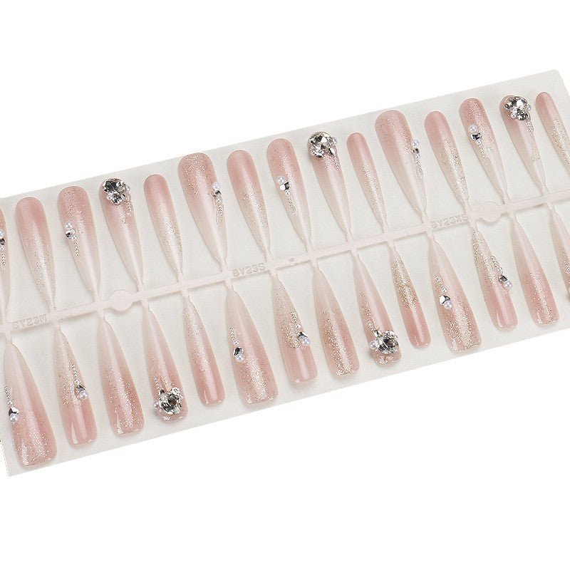 Premium Stiletto Press-On Nails with Rhinestone Accents Stornfield
