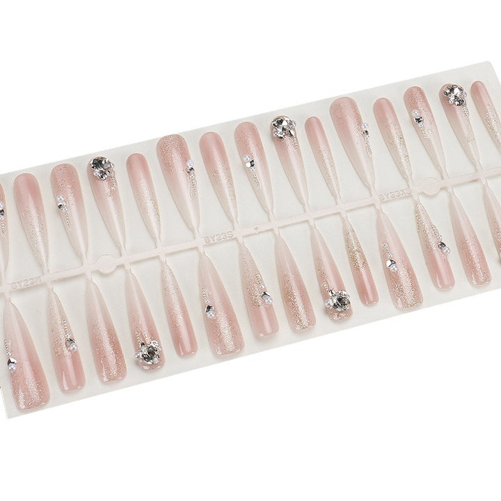 Premium Stiletto Press-On Nails with Rhinestone Accents Stornfield