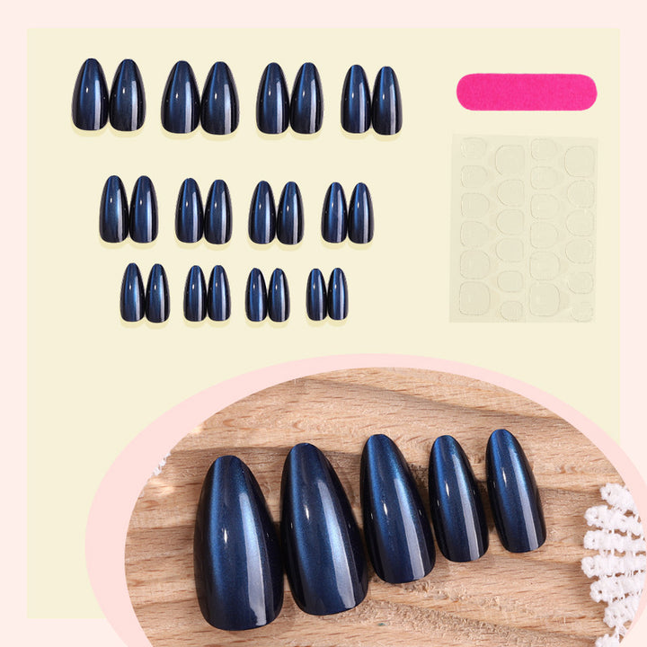 Acrylic nail set with elegant gloss and trendy design Stornfield