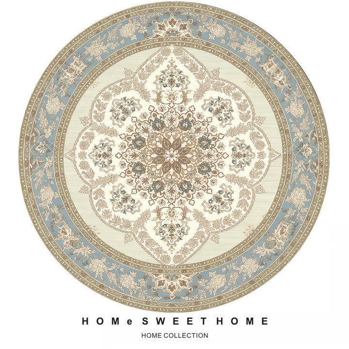 Vintage-Inspired Round Area Rug
