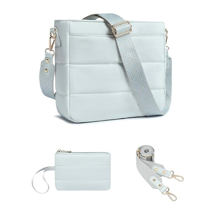 Fashionable shoulder bag with removable card case Stornfield