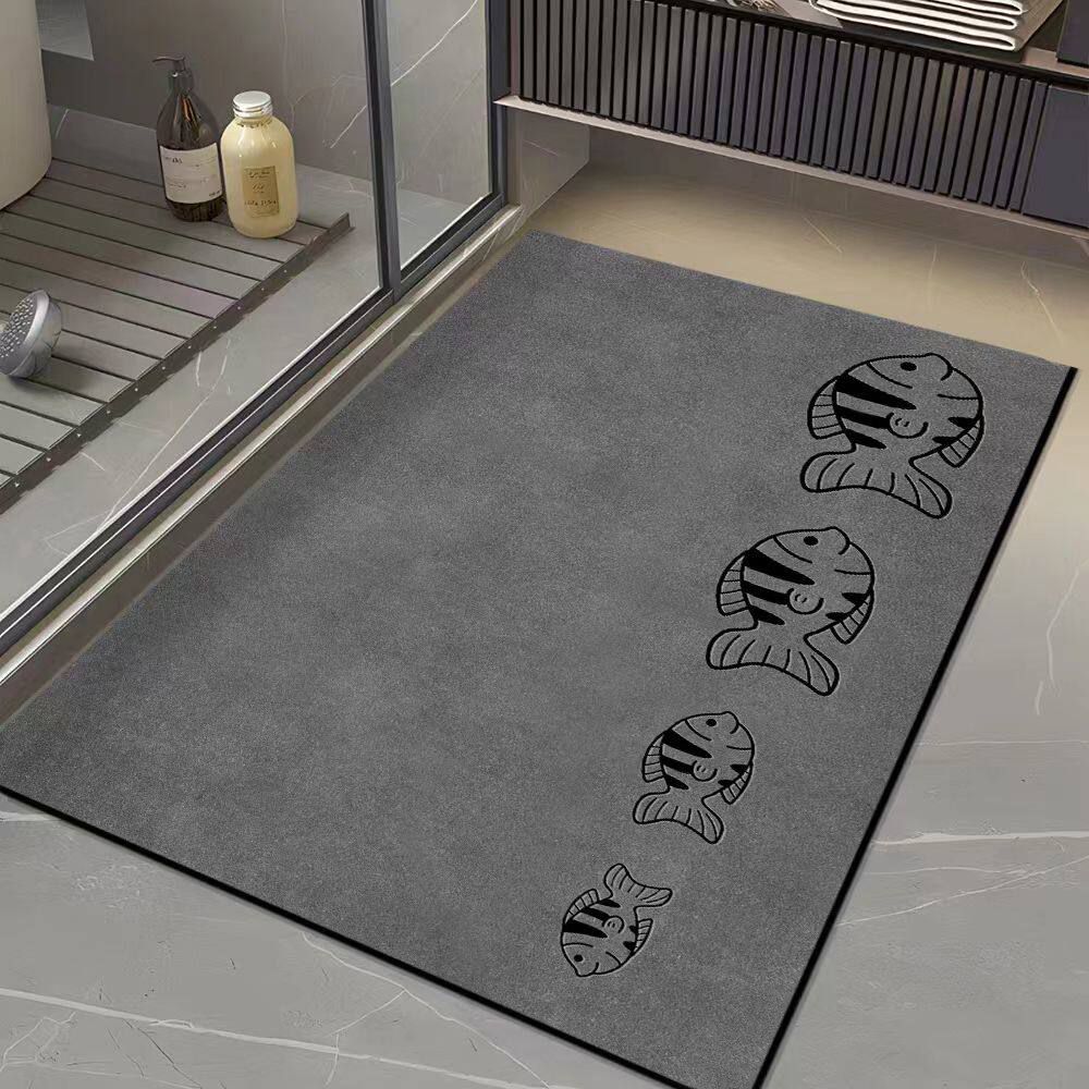 Fish Pattern Non-Slip Bath Mat