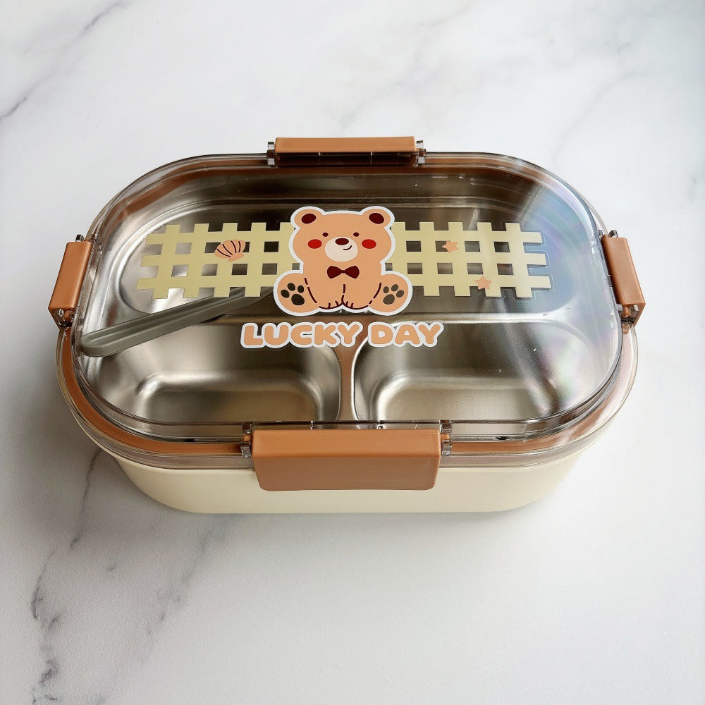 Bear-Themed Stackable Food Storage Container
