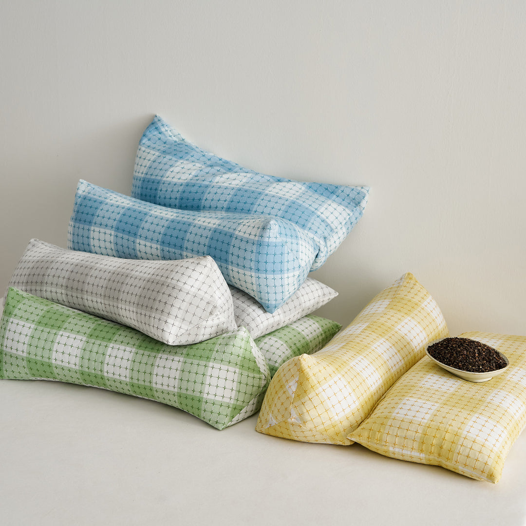 Ergonomic Pillow Set with Creative Grid Design Stornfield