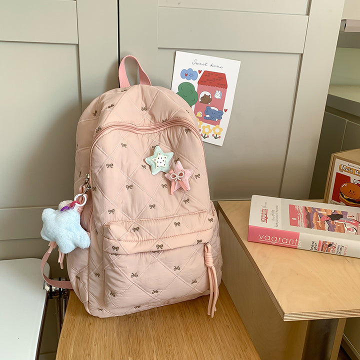 Quilted Playful Design Backpack Stornfield