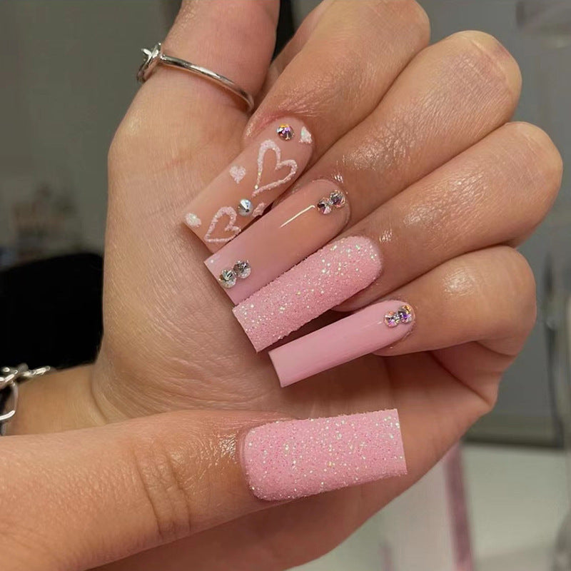 Nail art with heart and lip designs Stornfield