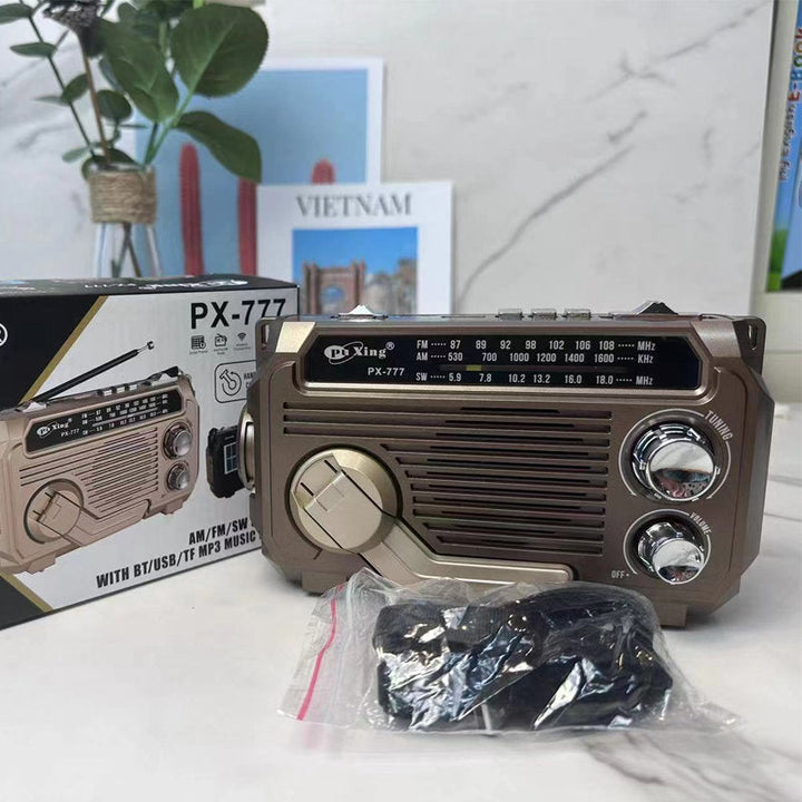 Solar-powered radio for camping | Stornfield