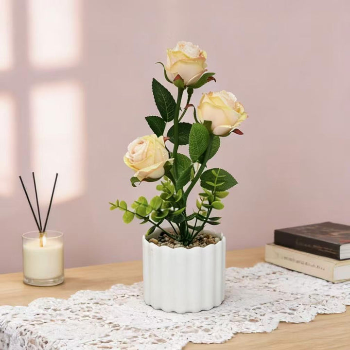 Decorative Faux Rose for Home Decor Display