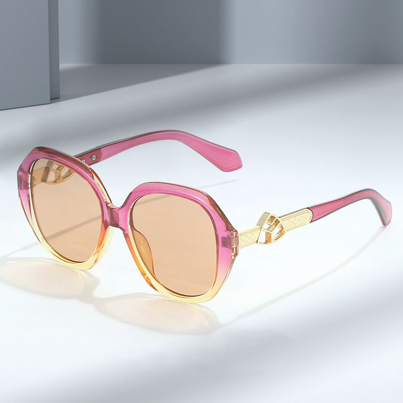 Women's Oversized Sunglasses with Golden Accents Stornfield