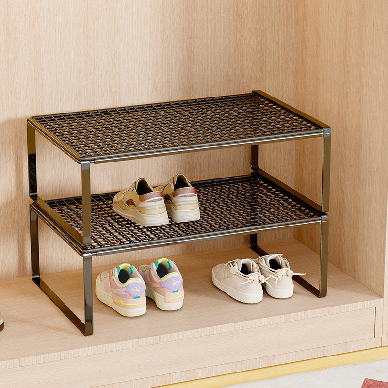 Adjustable Expandable Metal Shoe Shelf Organizer