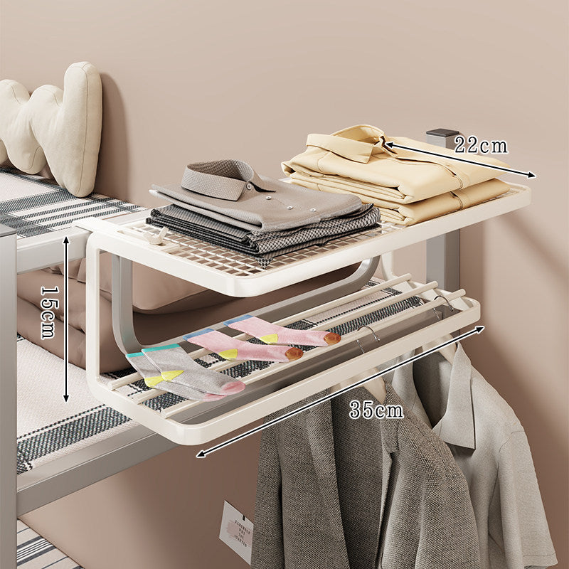 Over-Rail Bed Frame Zigzag Multi-Hanger Clothes Organizer