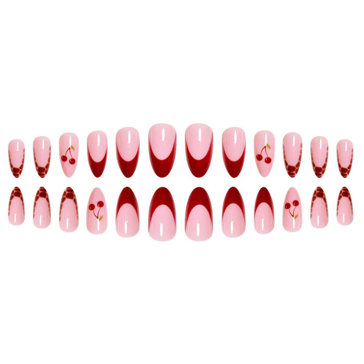 Artistic Cherry Nail Design Extensions Stornfield