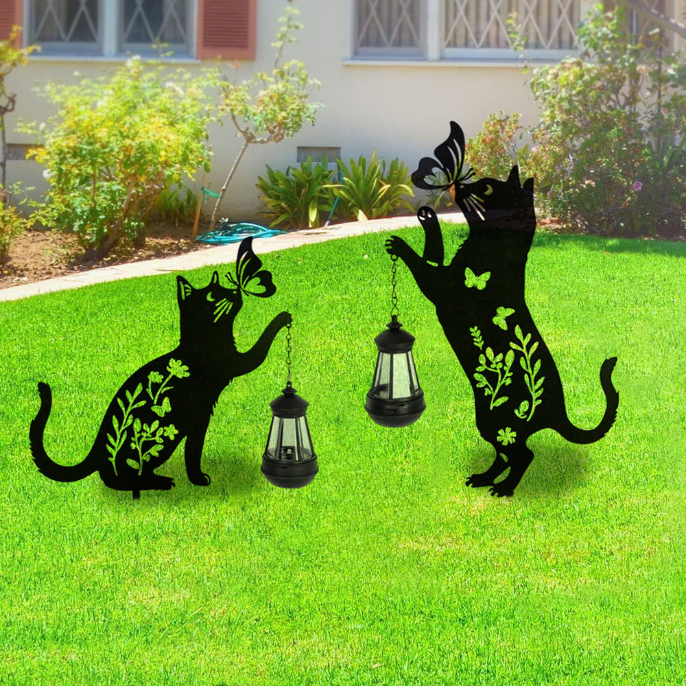 Decorative Hanging Watering Can Garden Stake Ornament With Simulated Cascading Spout Stornfield