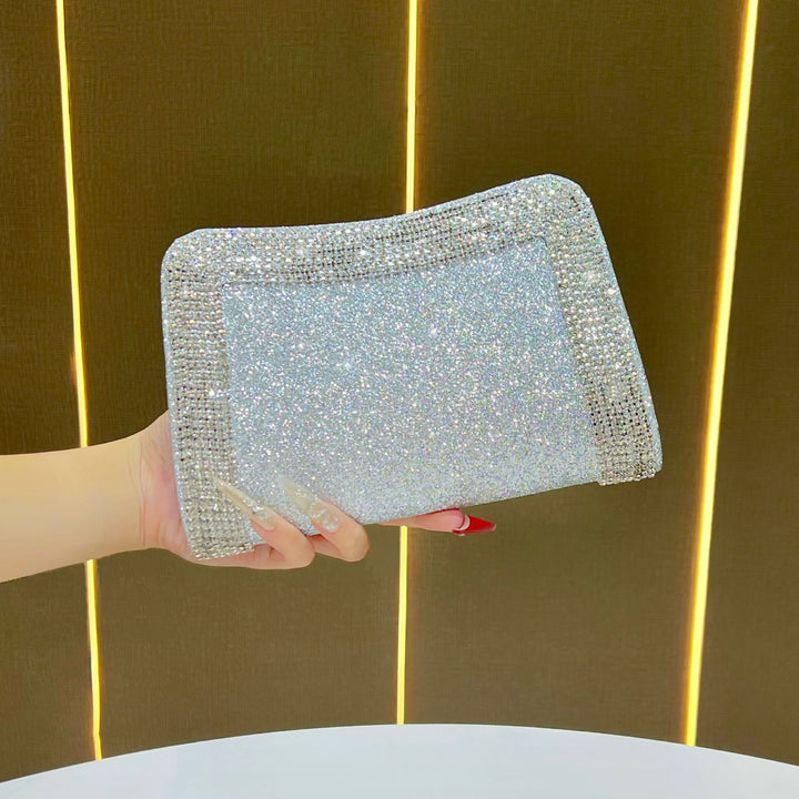 Sparkling Crystal-Trim Clutch