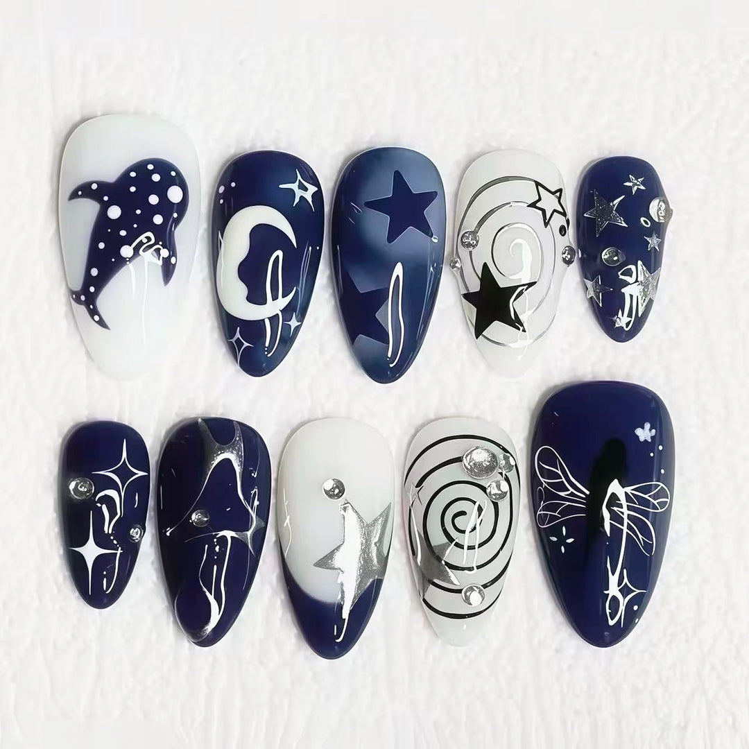 Celestial Design Press-On Nail Art Set