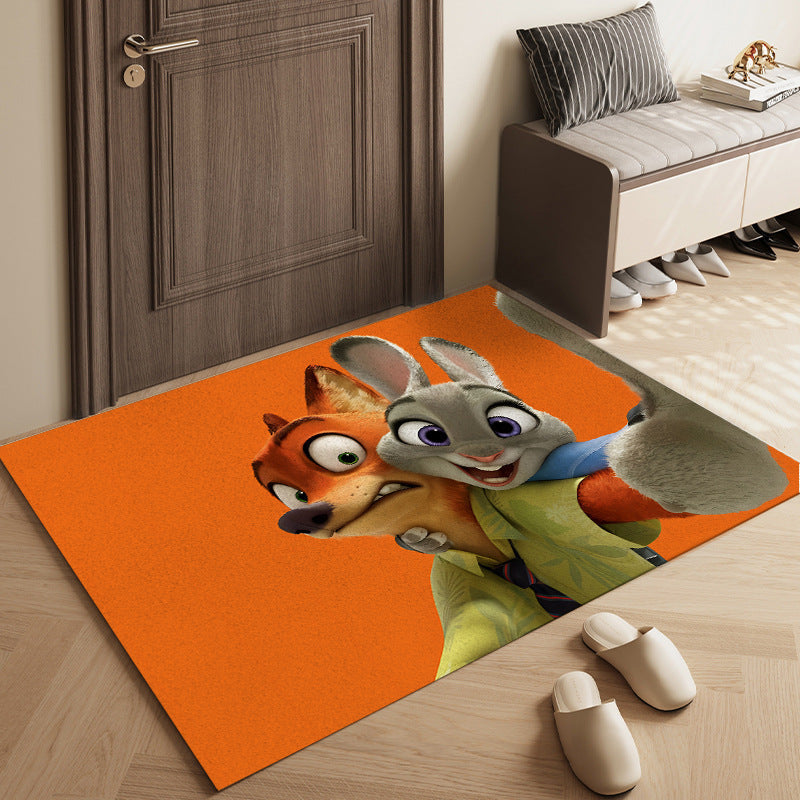 Cartoon-Themed Decorative Area Mat
