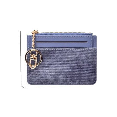 Textured Leather Cardholder Pouch