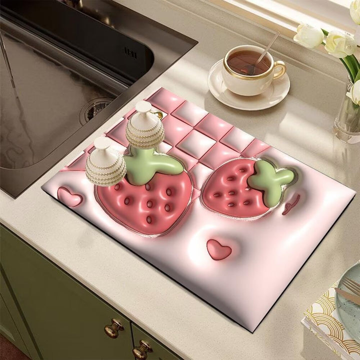 Cute Cartoon Dog-Themed Kitchen Mat Stornfield