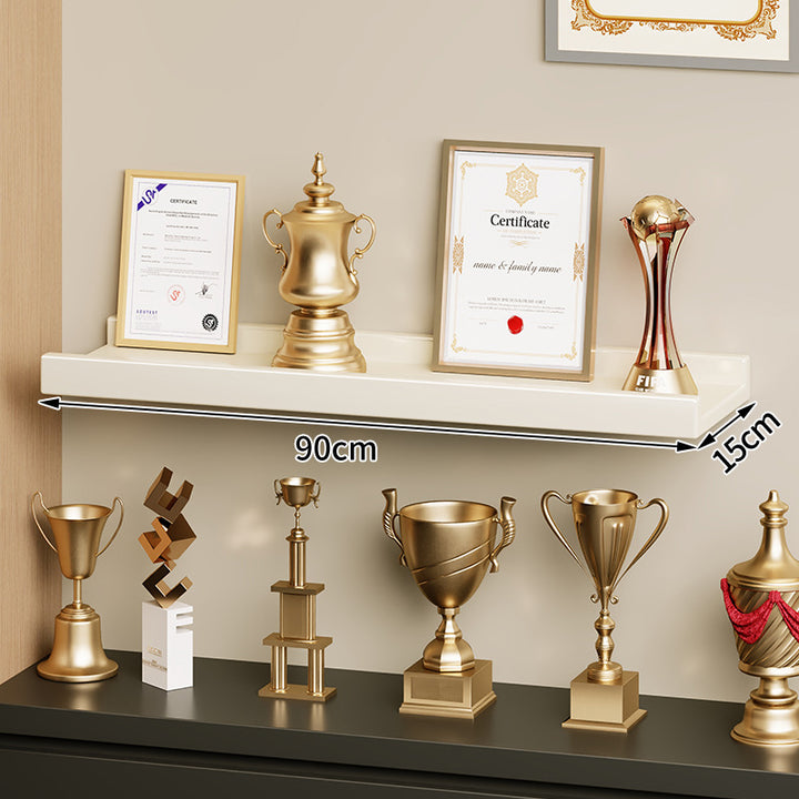 Wall-Mounted Floating Display Shelf Lacquered High-Gloss MDF