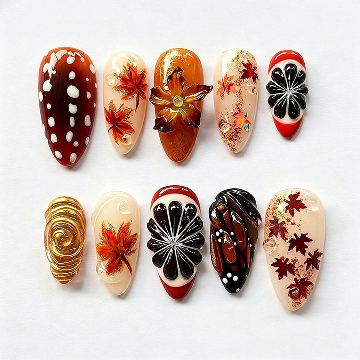 Elegant Artificial Nail Design Set Stornfield