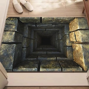 3D Skeleton-Themed Welcome Mat for Entryway
