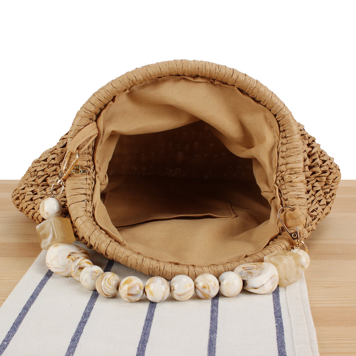Handbag with innovative bead handle Stornfield