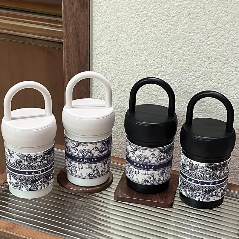 Women's stylish thermos cup with practical carrying handle Stornfield