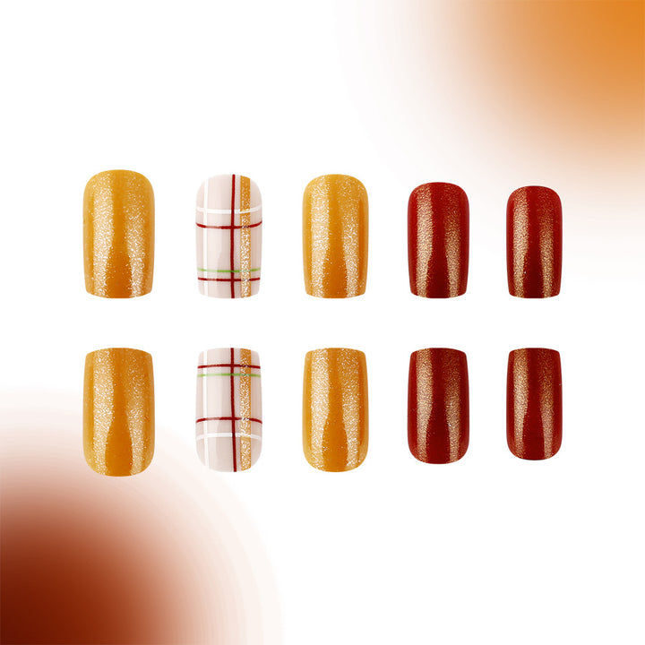 Seasonal Pumpkin-Themed Nail Art Set Stornfield