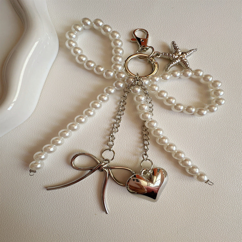 Elegant Pearl Charm Keychain Stornfield