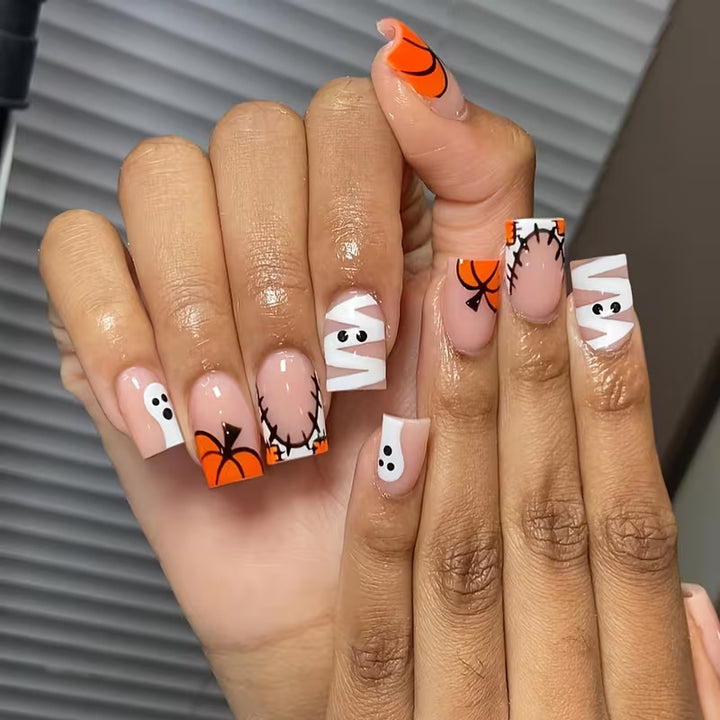 Festive Halloween Press-On Nail Art Set Stornfield