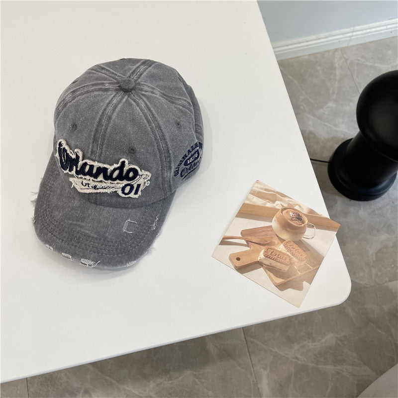 Men's Distressed Vintage-Inspired Baseball Cap Stornfield