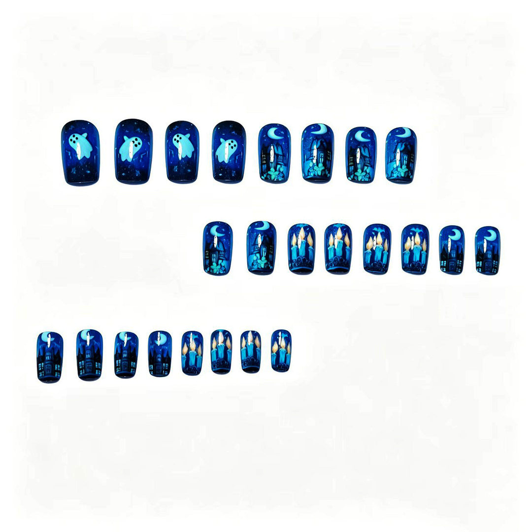 Creative art nails with festive Halloween design Stornfield