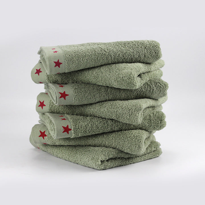 Care Towel With Soft Surface And Decorative Star Border Stornfield