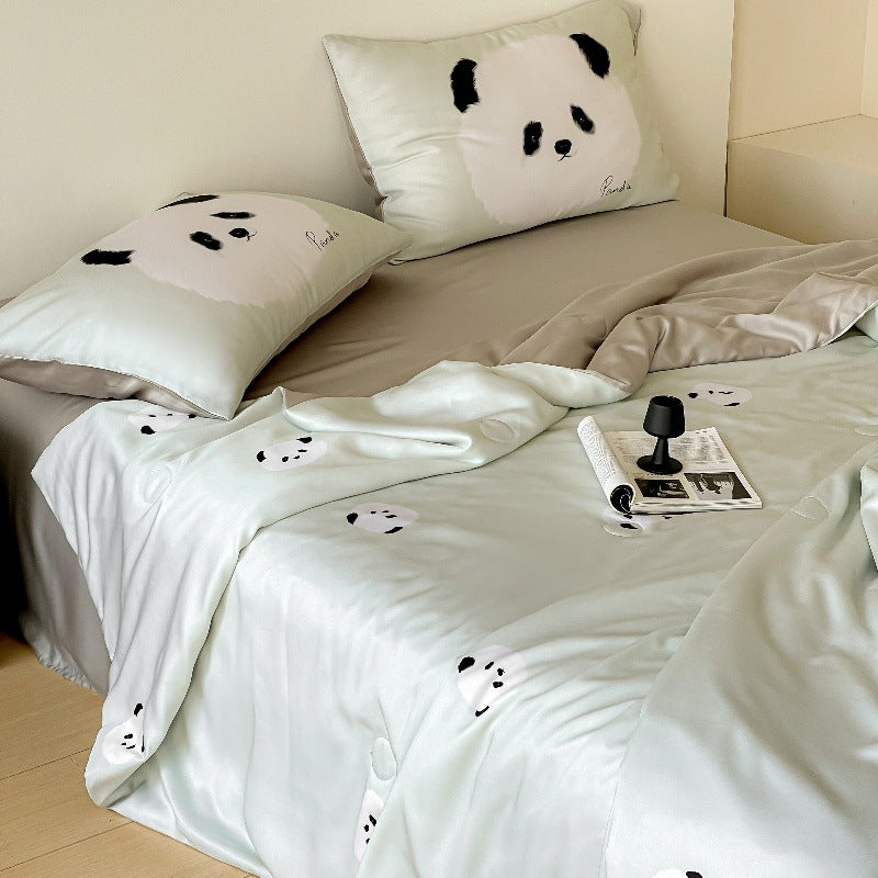 Cute Cartoon Dog-Themed Bedding Set