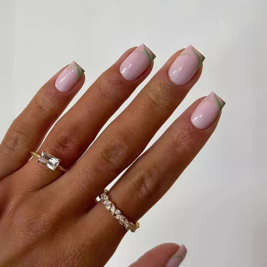 Creative nail design with elegant color gradients Stornfield