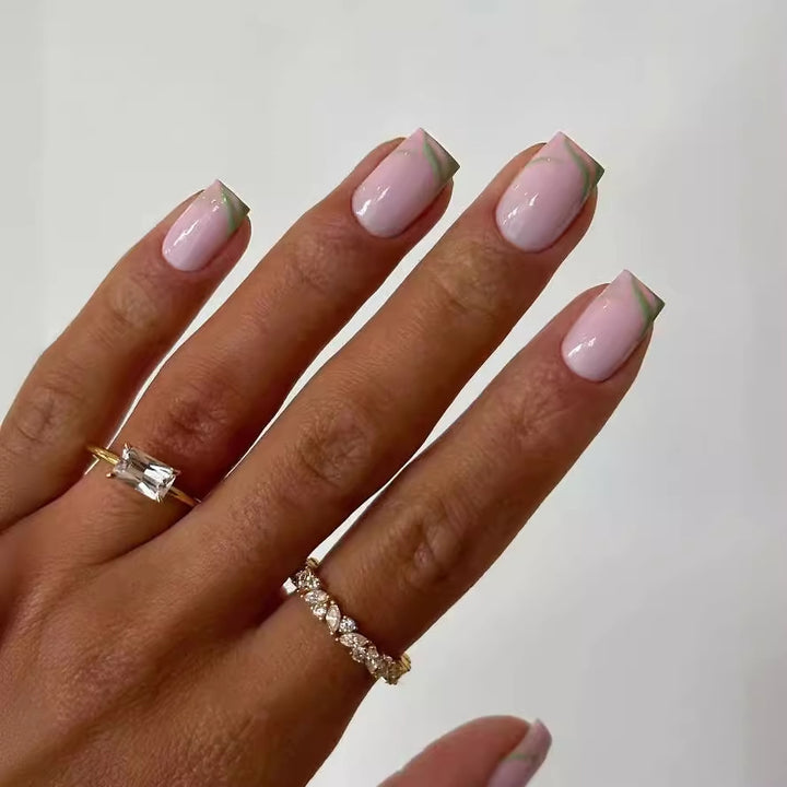 Creative nail design with elegant color gradients Stornfield