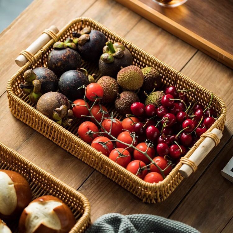 Rectangular Woven Storage Basket Stornfield