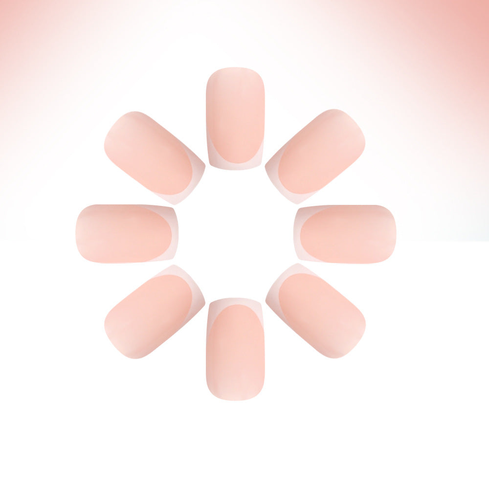 Elegant French Tip Press-On Nails Stornfield