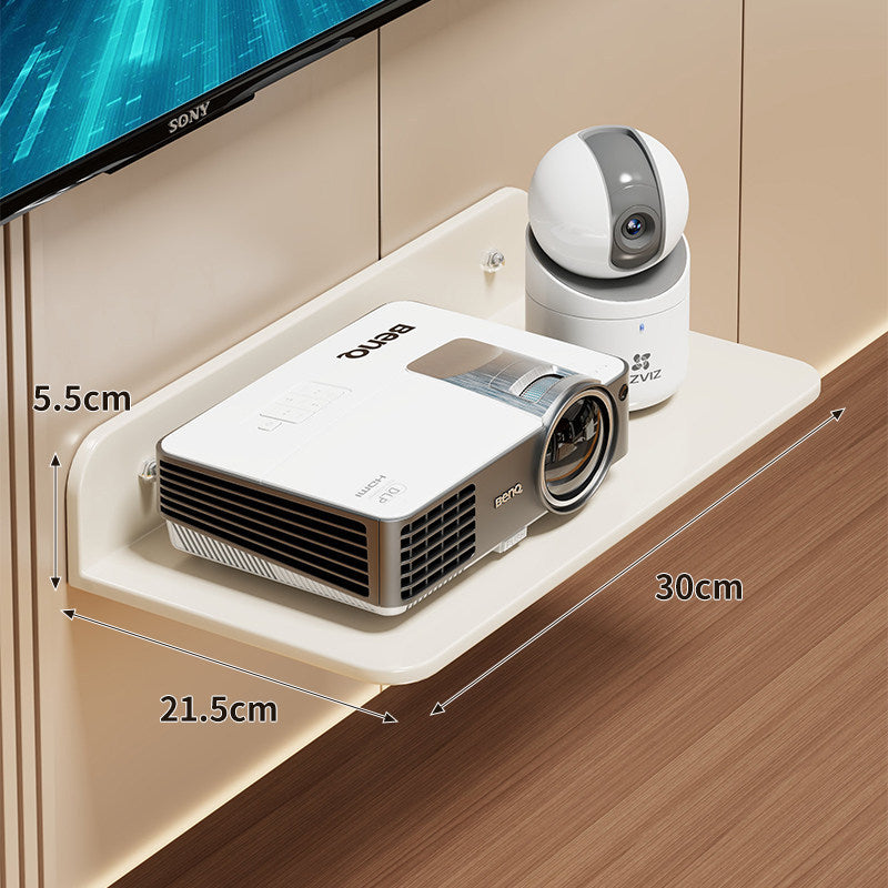 Wall-Mount Floating AV Shelf for Projector and Router
